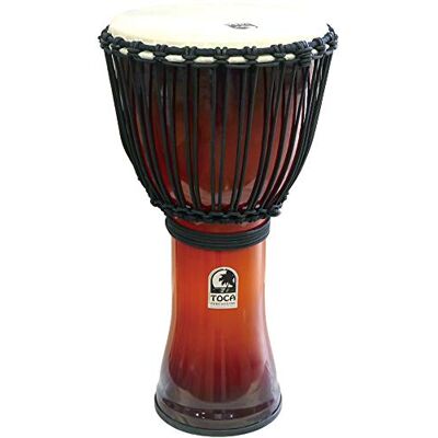 TOCA Djembe 12" Freestyle Rope Tuned African Sunset SFDJ-12AFS TOCA Djembe 12" Freestyle Rope Tuned African Sunset SFDJ-12AFS