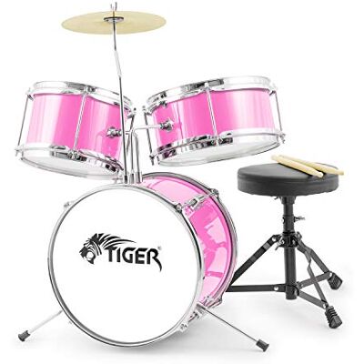 Tiger Muziekdrumset voor kinderen (3-delig) Jasmine Pink Tiger Muziekdrumset voor kinderen (3-delig) Jasmine Pink
