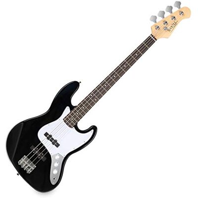 Rocktile Fatboy II BK E-Bass Black Jazz-Style E-Bass 2 Single Coil Pickups Body: Lindehout Griffbrett: Palissander Mensuur: 34" Longscale Zwart Rocktile Fatboy II BK E-Bass Black Jazz-Style E-Bass 2 Single Coil Pickups Body: Lindehout Griffbrett: Palissander Mensuur: 34" Longscale Zwart