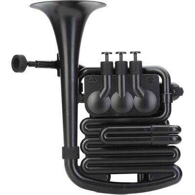 Nuvo jHorn in zwart met zwarte trim One Size N610JHBBK Nuvo jHorn in zwart met zwarte trim One Size N610JHBBK