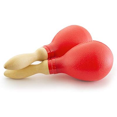 Tiger MAR7-RD Maracas in volledige grootte rood Tiger MAR7-RD Maracas in volledige grootte rood