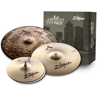 Zildjian A Series City Cymbal Box Set 12 Inch Nieuwe Beat Hi-Hats, 35 cm Crash, 18 Inch Uptown Ride Zildjian A Series City Cymbal Box Set 12 Inch Nieuwe Beat Hi-Hats, 35 cm Crash, 18 Inch Uptown Ride