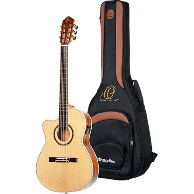 Ortega Guitars ORTEGA Performer Series Concertgitaar 4/4 smalle hals dunne body Lefty Natural + Bag (RCE138-T4-L) Ortega Guitars ORTEGA Performer Series Concertgitaar 4/4 smalle hals dunne body Lefty Natural + Bag (RCE138-T4-L)