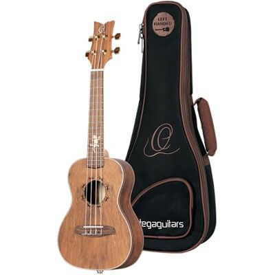 Ortega Guitars ORTEGA Lizard Serie Concert Ukelele Lefty Natuur Paldao incl. Tas (LIZARD-CC-GBL) Ortega Guitars ORTEGA Lizard Serie Concert Ukelele Lefty Natuur Paldao incl. Tas (LIZARD-CC-GBL)