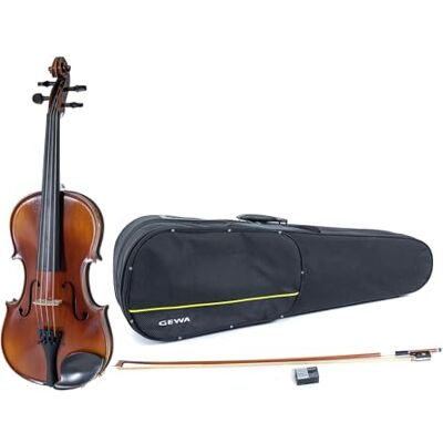 GEWA viool, vioolset serie Allegro VL 1 linkshandig 4/4 speelklaar incl. gegoten koffer, massief Europees esdoorn en vurenhout, met de hand gelakt, Massaranduba strijkstok, Larsen Aurora snaren GEWA viool, vioolset serie Allegro VL 1 linkshandig 4/4 speelklaar incl. gegoten koffer, massief Europees esdoorn en vurenhout, met de hand gelakt, Massaranduba strijkstok, Larsen Aurora snaren
