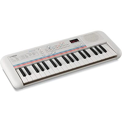Yamaha Remie PSS-E30 Mini Keyboard, wit, compact, draagbaar toetsenbord voor kinderen met mini-toetsenbord en geweldig geluid, met mini-hoofdtelefoonaansluiting Yamaha Remie PSS-E30 Mini Keyboard, wit, compact, draagbaar toetsenbord voor kinderen met mini-toetsenbord en geweldig geluid, met mini-hoofdtelefoonaansluiting