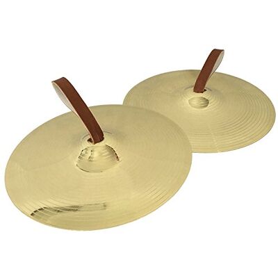 Percussion Plus PP869 Marching Paar Budget Bekkens, Bruin, 25,5 cm Percussion Plus PP869 Marching Paar Budget Bekkens, Bruin, 25,5 cm