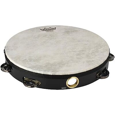REMO TA-5108-70 Tambourine 20,3 cm 10" einreihig zwart, zwart. REMO TA-5108-70 Tambourine 20,3 cm 10" einreihig zwart, zwart.