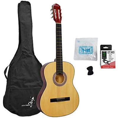 Stagg Rocket Music CG44PACK klassieke Spaanse elektrische gitaar volledige grootte, wit Stagg Rocket Music CG44PACK klassieke Spaanse elektrische gitaar volledige grootte, wit