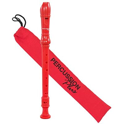 Percussion Plus PP1612 Kleurrijke Sopraan Descant Recorder Rood Percussion Plus PP1612 Kleurrijke Sopraan Descant Recorder Rood