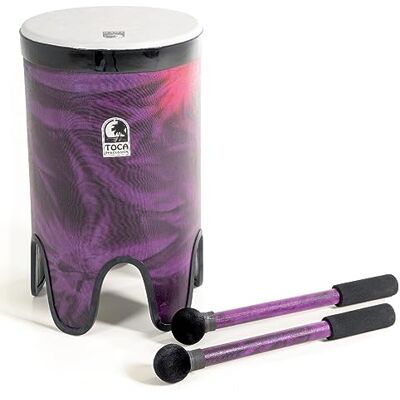 TOCA Nesting Drums Tom Tom Freestyle II (Weerbestendige PVC trommels, voor binnen & buiten, ruimtebesparend, lichtgewicht, voor muzikale educatie & therapie, diameter: 12"), Woodstock Purple TOCA Nesting Drums Tom Tom Freestyle II (Weerbestendige PVC trommels, voor binnen & buiten, ruimtebesparend, lichtgewicht, voor muzikale educatie & therapie, diameter: 12"), Woodstock Purple