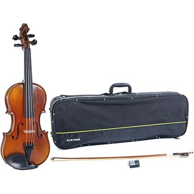 GEWA viool, vioolset serie Maestro 1 VL 3, 1/2 speelklaar incl. vioolkist, Massaranduba strijkstok en Larsen Aurora snaren GEWA viool, vioolset serie Maestro 1 VL 3, 1/2 speelklaar incl. vioolkist, Massaranduba strijkstok en Larsen Aurora snaren