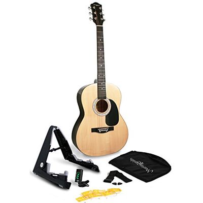 Martin Smith W-101-N-PK Akoestische gitaar met gitaarstandaard Gitaartuner Gitaartas Gitaarband Gitaar Plectrums en gitaarsnaren Martin Smith W-101-N-PK Akoestische gitaar met gitaarstandaard Gitaartuner Gitaartas Gitaarband Gitaar Plectrums en gitaarsnaren