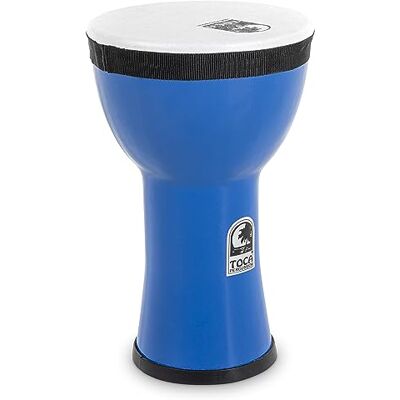 TOCA Doumbek Freestyle 2 Drum (weerbestendige PVC trommel met 10" hoogte, altijd perfect gestemd, ideaal voor drumcirkels, onderwijs & therapie, diameter: 6"), Blauw TOCA Doumbek Freestyle 2 Drum (weerbestendige PVC trommel met 10" hoogte, altijd perfect gestemd, ideaal voor drumcirkels, onderwijs & therapie, diameter: 6"), Blauw