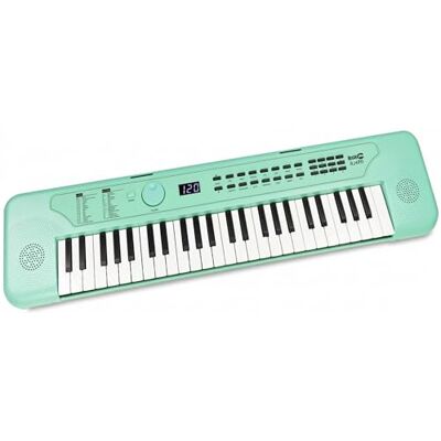 RockJam 49 toetsen USB piano mintgroen Mini-toetsenbord voor kinderen met 200 geluiden en ritmes, USB-C, luidsprekers en hoofdtelefoonaansluiting voor beginners RockJam 49 toetsen USB piano mintgroen Mini-toetsenbord voor kinderen met 200 geluiden en ritmes, USB-C, luidsprekers en hoofdtelefoonaansluiting voor beginners