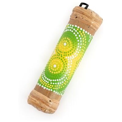 Percussion Plus Eerlijk gemaakt bamboe 15cm geschilderd regensteen Percussion Plus Eerlijk gemaakt bamboe 15cm geschilderd regensteen
