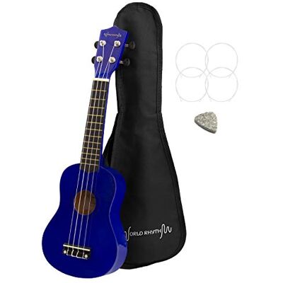 World Rhythm Wereld Ritme Soprano Ukulele Beginner Soprano Uke Finish met Gig Bag, Spare Ukulele Snaren & Vilt Pick standard Blauw Inclusief reservesnaren en vilten plectrum. Ideale beginnersukelele in blauwe afwerking. World Rhythm Wereld Ritme Soprano Ukulele Beginner Soprano Uke Finish met Gig Bag, Spare Ukulele Snaren & Vilt Pick standard Blauw Inclusief reservesnaren en vilten plectrum. Ideale beginnersukelele in blauwe afwerking.