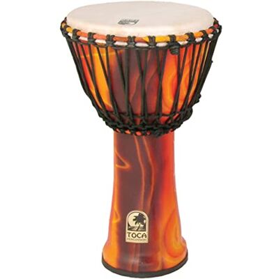 TOCA Djembe 10" Freestyle Rope Tuned Fiesta SFDJ-10F TOCA Djembe 10" Freestyle Rope Tuned Fiesta SFDJ-10F