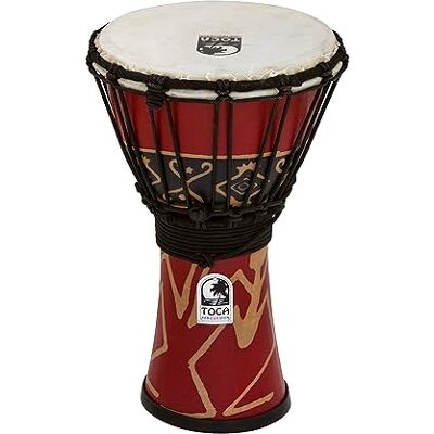 TOCA Djembe 7" Freestyle Rope Tuned Bali Red SFDJ-7RP TOCA Djembe 7" Freestyle Rope Tuned Bali Red SFDJ-7RP