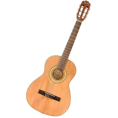 Fender FA-25N 3/4 Size Nylon String Acoustic Guitar, Beginner Guitar, with 2-Year Warranty, Perfect Beginner Guitar for Kids that is Easy on Fingers, Natural Fender FA-25N 3/4 Size Nylon String Acoustic Guitar, Beginner Guitar, with 2-Year Warranty, Perfect Beginner Guitar for Kids that is Easy on Fingers, Natural
