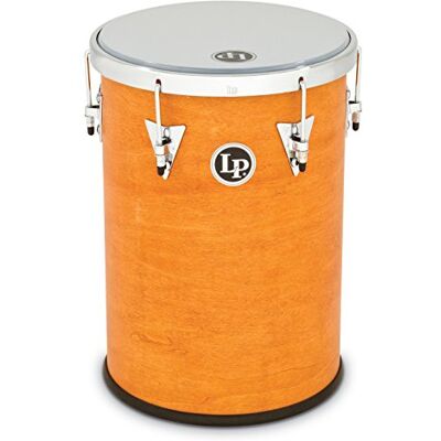 Latin Percussion LP Rebolo Brazilian Wood/Chrome 12" x 18", synthetische vacht, dubbellaags, 6 spanhaken, met trommelsleutel en riem, LP3512 trommel, snare, bas drum, samba, marchingdrum, grote Latin Percussion LP Rebolo Brazilian Wood/Chrome 12" x 18", synthetische vacht, dubbellaags, 6 spanhaken, met trommelsleutel en riem, LP3512 trommel, snare, bas drum, samba, marchingdrum, grote