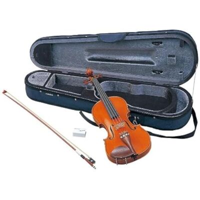 Yamaha V5SA14 Akoestische Viool Set 1/4 Size, Bruin Handgemaakte studentenviool met sparren top, esdoorn body, ebbenhouten toets en fijne stemmechanieken, incl. Koffer Yamaha V5SA14 Akoestische Viool Set 1/4 Size, Bruin Handgemaakte studentenviool met sparren top, esdoorn body, ebbenhouten toets en fijne stemmechanieken, incl. Koffer