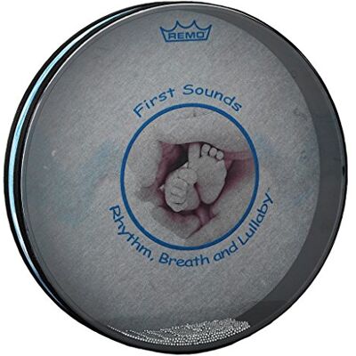 REMO World Percussion Ocean Drum 16" x 2,5" vast gestemd, Acousticon frame, Lullaby grafiek Zee-ruis-effect, voor klankwerk ET-0216-FS REMO World Percussion Ocean Drum 16" x 2,5" vast gestemd, Acousticon frame, Lullaby grafiek Zee-ruis-effect, voor klankwerk ET-0216-FS