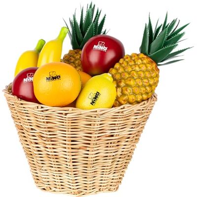 Nino Percussion Fruit Shaker Assortiment 18-delige muziekinstrumentenset voor kinderen vanaf 3 jaar fruitdesign kunststof, veelkleurig (NINOSET100) Nino Percussion Fruit Shaker Assortiment 18-delige muziekinstrumentenset voor kinderen vanaf 3 jaar fruitdesign kunststof, veelkleurig (NINOSET100)