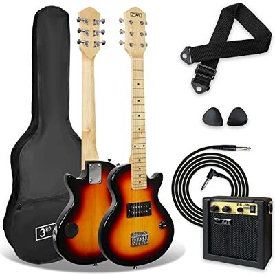 3rd Avenue 1/2 maat elektrische rockgitaar voor beginnende kinderen draagbare 5W versterker, kabel, tas, plectrums en riem Sunburst 3rd Avenue 1/2 maat elektrische rockgitaar voor beginnende kinderen draagbare 5W versterker, kabel, tas, plectrums en riem Sunburst