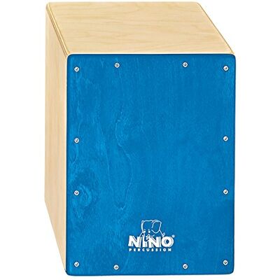 Nino Percussion NINO Percussie Cajon Blauw (NINO950B) Nino Percussion NINO Percussie Cajon Blauw (NINO950B)