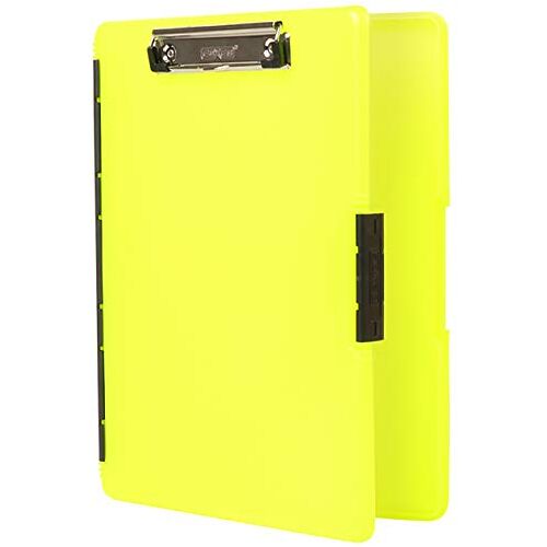 Dexas 3517-803 Slimcase 2 Opslag Clipboard met Zijopening, Neon Geel