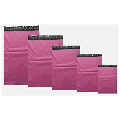 Salpack Packaging Roze verzendzakken 14" X 21" (350X525mm), sterke zelfsluitende postzakken (Pack van 100 zakken)