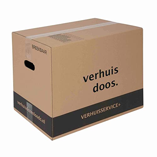 Verhuisservice+ Verhuisdozen 30 stuks 60 Liter Extra stevige Verhuisdoos Dubbel golf karton