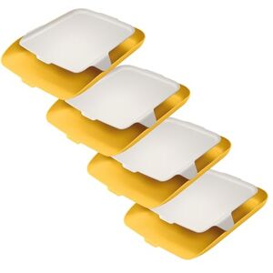 Leitz A4 brievenbak met organizer, 4-pack, warm geel, Cosy-serie, 52590019 Leitz A4 brievenbak met organizer, 4-pack, warm geel, Cosy-serie, 52590019