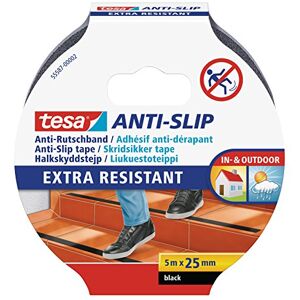 tesa Anti-slip tape antislip plakband voor binnen en buiten voor trappen, ladders en gladde vloeren zwart 5 m x 25 mm tesa Anti-slip tape antislip plakband voor binnen en buiten voor trappen, ladders en gladde vloeren zwart 5 m x 25 mm
