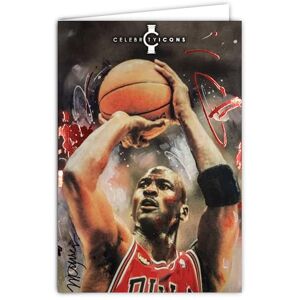 Les Collections Rétro Celebrity Icons Kaart met officiële licentie Sidney Maurer Michael Amerikaanse basketbalspeler – open kaart wit 23 x 17 cm – met witte envelop 12 x 17,5 cm – voor verjaardag, vertrek, pensioen Les Collections Rétro Celebrity Icons Kaart met officiële licentie Sidney Maurer Michael Amerikaanse basketbalspeler – open kaart wit 23 x 17 cm – met witte envelop 12 x 17,5 cm – voor verjaardag, vertrek, pensioen
