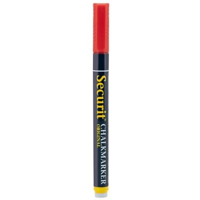 SECURIT SMA100-RD Vloeibare Krijtmarkering, Rood, Kleine 1mm Penpunt, Meerkleurig SECURIT SMA100-RD Vloeibare Krijtmarkering, Rood, Kleine 1mm Penpunt, Meerkleurig