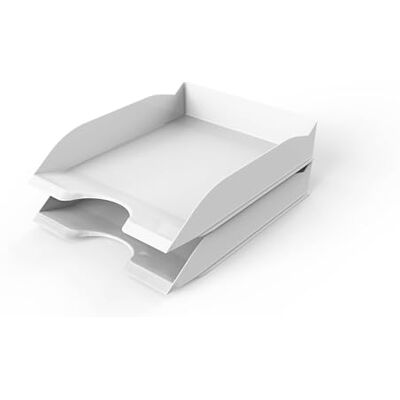 Durable Briefbakje Basic A4, wit, stapelbare vakken, 6 stuks, 1701674010 Durable Briefbakje Basic A4, wit, stapelbare vakken, 6 stuks, 1701674010