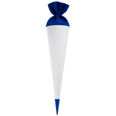 Goldbuch 97845 Knutselsnoepzak, blanco om zelf vorm te geven, met viltsluiting en viltpunt, snoepzak, 70 cm, voor eerste schooldag, schoolkinderen en beginnende professionals, wit/blauw Goldbuch 97845 Knutselsnoepzak, blanco om zelf vorm te geven, met viltsluiting en viltpunt, snoepzak, 70 cm, voor eerste schooldag, schoolkinderen en beginnende professionals, wit/blauw