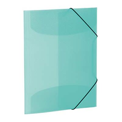 HERMA Verzamelmap A4 turquoise doorschijnend, hoekspanmap van kunststof met elastiek en binnenflappen voor kinderen, jongens en meisjes HERMA Verzamelmap A4 turquoise doorschijnend, hoekspanmap van kunststof met elastiek en binnenflappen voor kinderen, jongens en meisjes