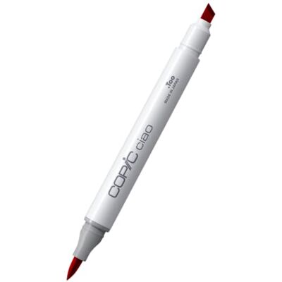 Copic Ciao Marker Type R 27, Cadmium Red, veelzijdige layout marker, op alcoholbasis, met een medium breedte en een penseelpunt Copic Ciao Marker Type R 27, Cadmium Red, veelzijdige layout marker, op alcoholbasis, met een medium breedte en een penseelpunt