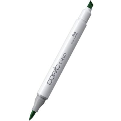 Copic Ciao Marker Type G 05, Emerald Green, veelzijdige layout marker, op alcoholbasis, met een medium breedte en een brush tip Copic Ciao Marker Type G 05, Emerald Green, veelzijdige layout marker, op alcoholbasis, met een medium breedte en een brush tip