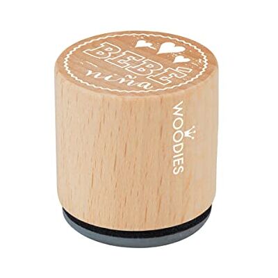 INNSPIRO Stempel van hout en rubber, diameter 33 x 30 mm. INNSPIRO Stempel van hout en rubber, diameter 33 x 30 mm.