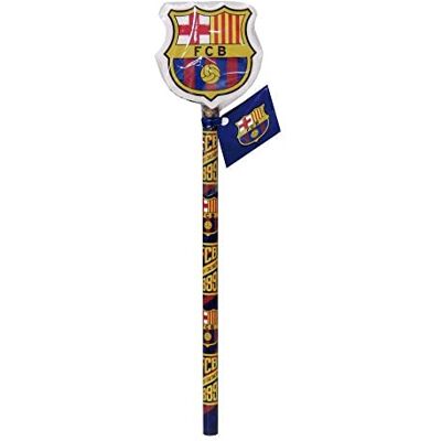 FC Barcelona FCB potlood met decoratief rubber (CYP TP-12-BC) FC Barcelona FCB potlood met decoratief rubber (CYP TP-12-BC)