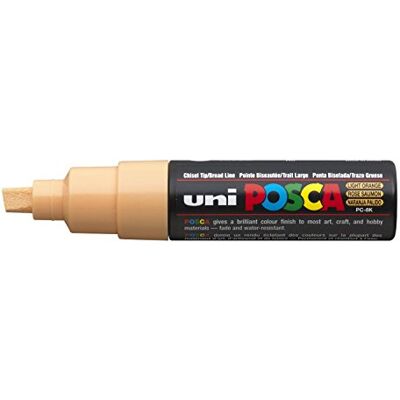 POSCA Acrylmarker PC-8K met brede wigvormige punt, zalmkleurig Markeerstift met een 8 mm wigvormige punt voor vrijwel alle oppervlakken POSCA Acrylmarker PC-8K met brede wigvormige punt, zalmkleurig Markeerstift met een 8 mm wigvormige punt voor vrijwel alle oppervlakken