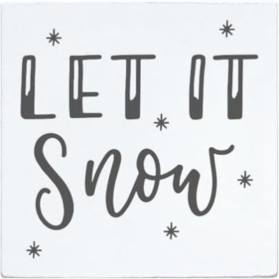 May and Berry Houten stempel Let it sneeuw, 45x45mm May and Berry Houten stempel Let it sneeuw, 45x45mm