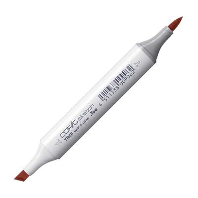 Copic Sketch Marker type YR 68, oranje, professionele brush marker, op alcoholbasis, met een super brush punt en een medium brush punt Copic Sketch Marker type YR 68, oranje, professionele brush marker, op alcoholbasis, met een super brush punt en een medium brush punt