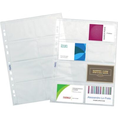 Favorit 100460081 universele enveloppen voor visitekaartjes, binnenformaat 9,4 x 6,3 (x8), glad oppervlak, 8 vakken met opening, 10 stuks Favorit 100460081 universele enveloppen voor visitekaartjes, binnenformaat 9,4 x 6,3 (x8), glad oppervlak, 8 vakken met opening, 10 stuks
