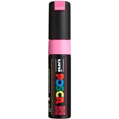 POSCA Acrylmarker PC-8K met brede wigvormige punt, neonroze Markeerstift met een 8 mm wigvormige punt voor vrijwel alle oppervlakken POSCA Acrylmarker PC-8K met brede wigvormige punt, neonroze Markeerstift met een 8 mm wigvormige punt voor vrijwel alle oppervlakken