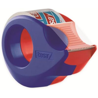 tesa Mini-afroller met 2 Rollen film Crystal Clear 10 m x 19 mm Compacte, navulbare handafroller voor handsfree plakken inclusief 2 rollen plakband in rood/blauw tesa Mini-afroller met 2 Rollen film Crystal Clear 10 m x 19 mm Compacte, navulbare handafroller voor handsfree plakken inclusief 2 rollen plakband in rood/blauw